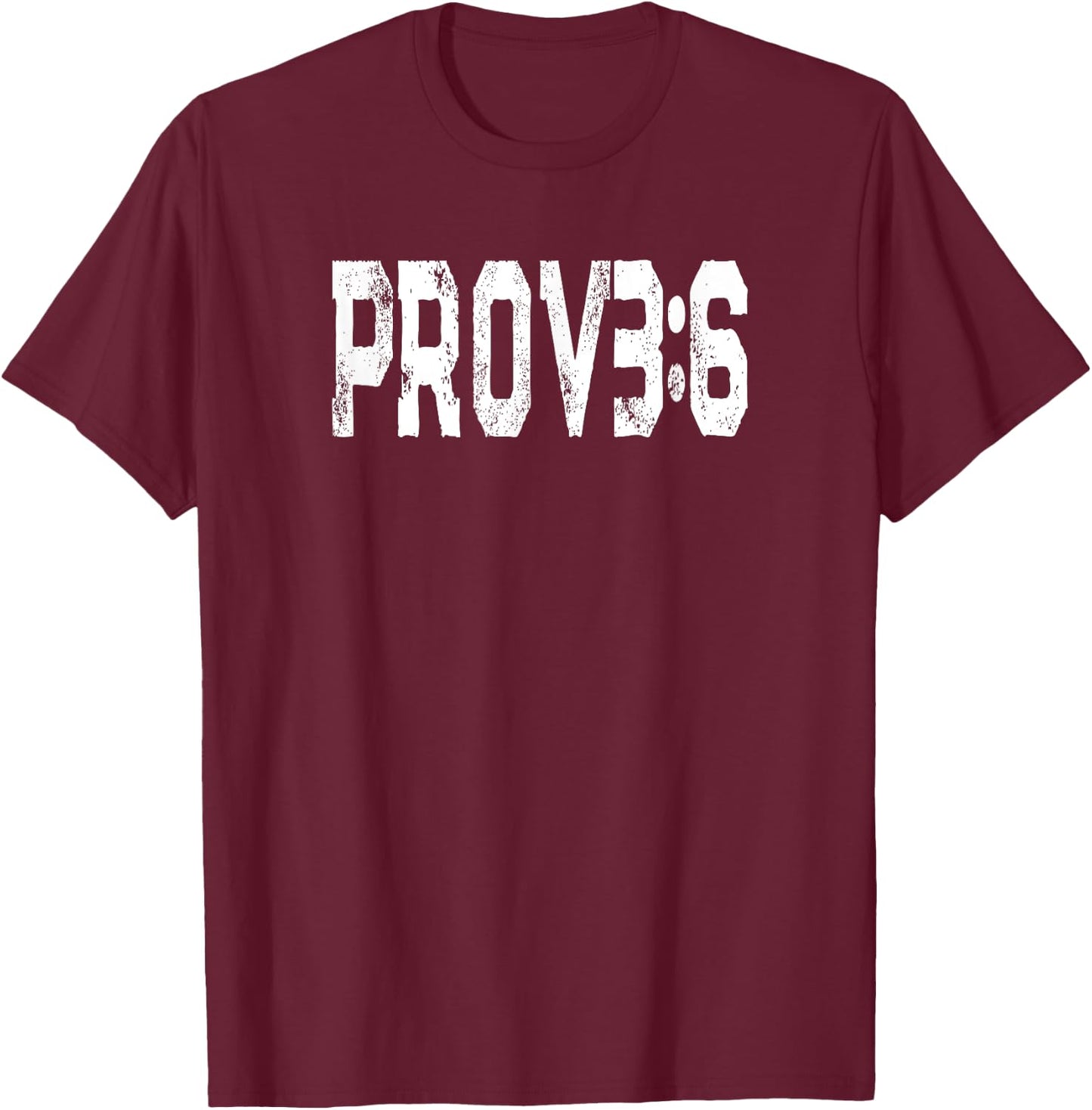 Favorite Bible Verse Proverbs 3 6 God Straight Paths T-Shirt - T-Shirt | Maroon