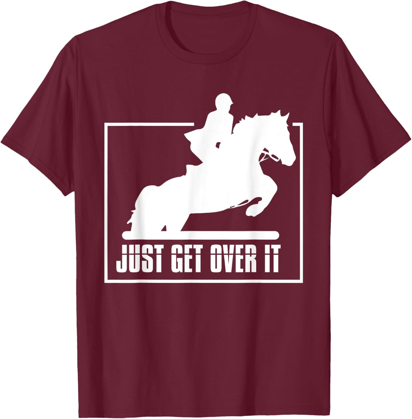 English Riding Hunter Jumper Girl Horse Riding T-Shirt - T-Shirt | Maroon