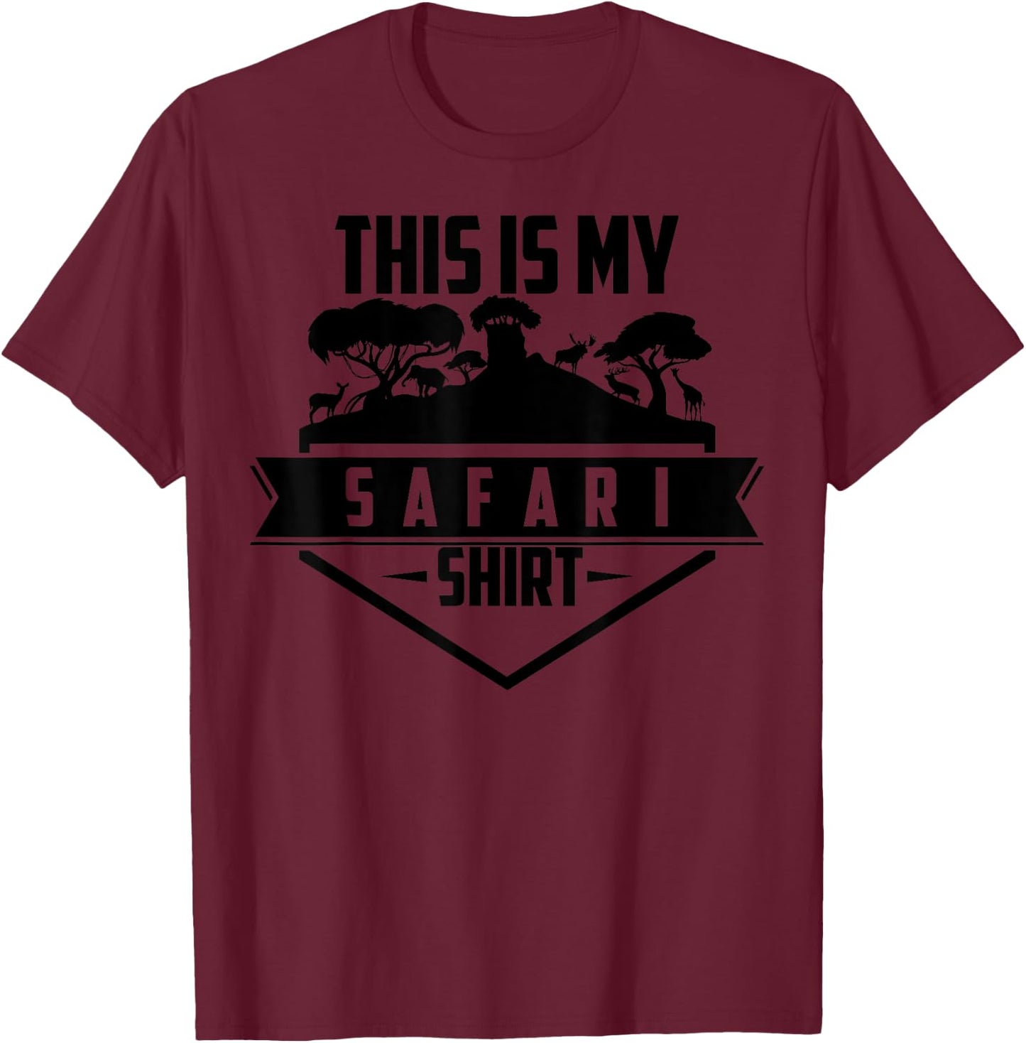 This Is My Safari Shirt | Cute South Africa Trip Funny Gift T-Shirt - T-Shirt | Maroon