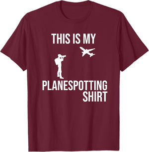 My Planespotting Shirt Planespotter Aviation Photographer T-Shirt - T-Shirt | Maroon