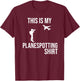 My Planespotting Shirt Planespotter Aviation Photographer T-Shirt - T-Shirt | Maroon