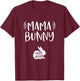 Easter Pregnancy Announcement Shirt Mama Bunny Baby Reveal T-Shirt - T-Shirt | Maroon