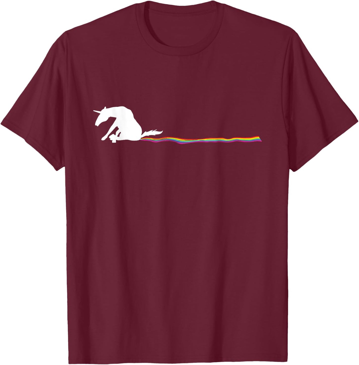 Funny unicorn dog rainbow track Women T-Shirt - T-Shirt | Maroon