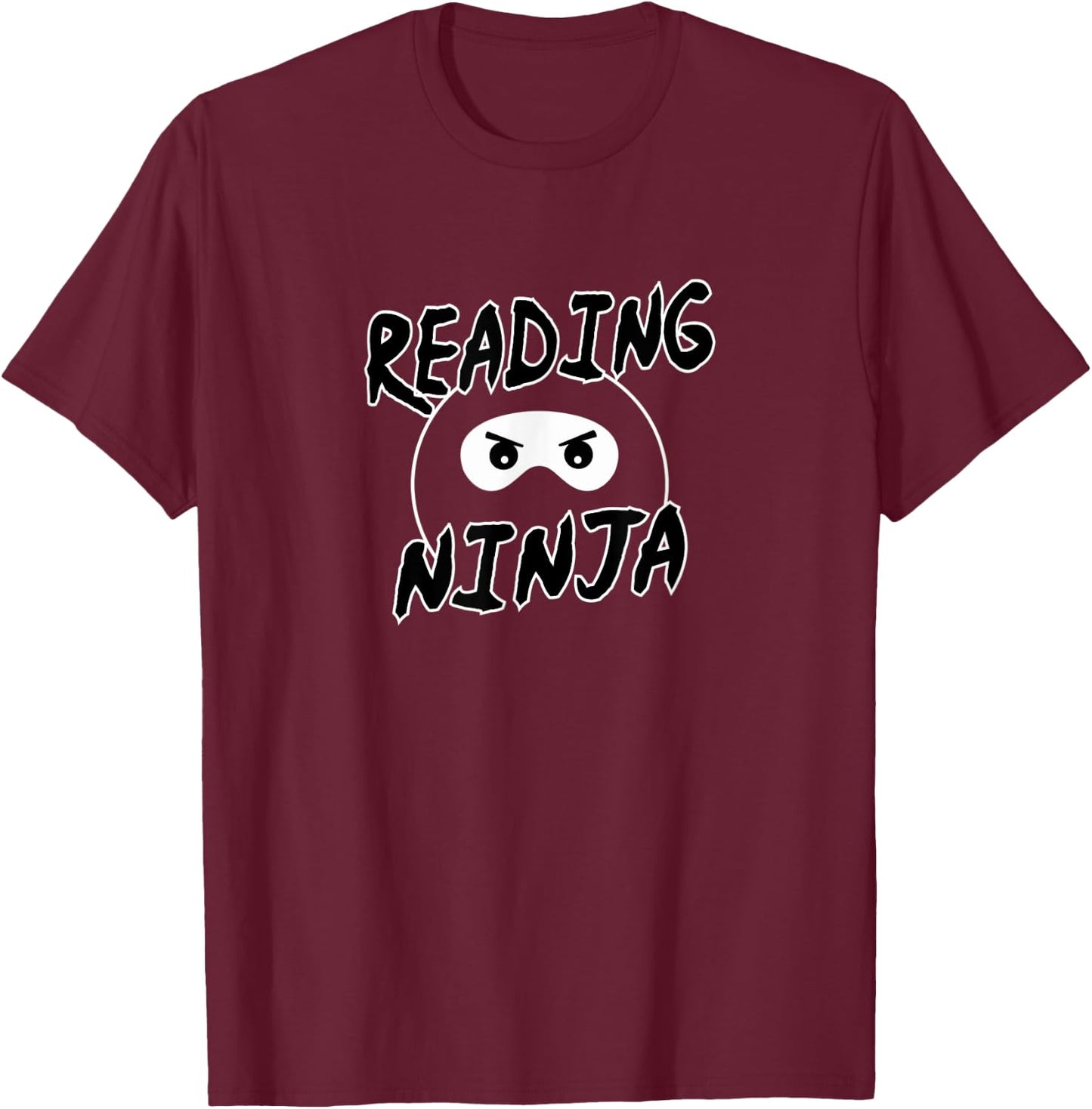 Reading Ninja – Novelty Book, Novel Readers T-Shirt - T-Shirt | Maroon