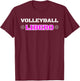 Volleyball Player Libero Position T-Shirt - T-Shirt | Maroon