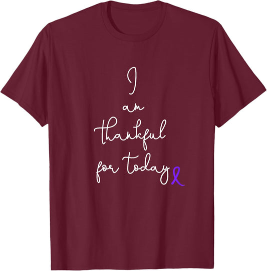Fighting Pancreatic Cancer Product Gift Battle Through Chemo T-Shirt - T-Shirt | Maroon