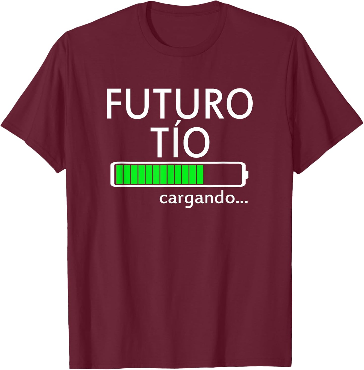 Futuro Tio Cargando Spanish Uncle Pregnancy Announcement T-Shirt - T-Shirt | Maroon