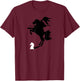 Chess Knight With Shadow of Knight on a Horse Chess Lover T-Shirt - T-Shirt | Maroon