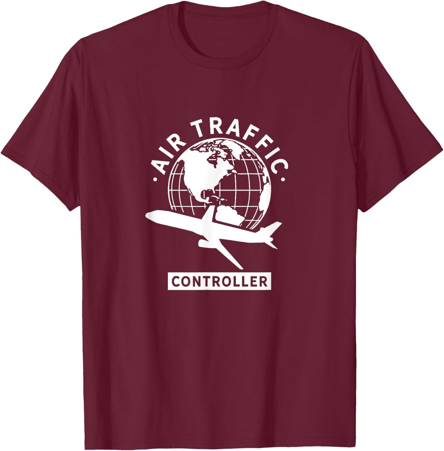Air traffic controller Control Flight Services ATC T-Shirt - T-Shirt | Maroon