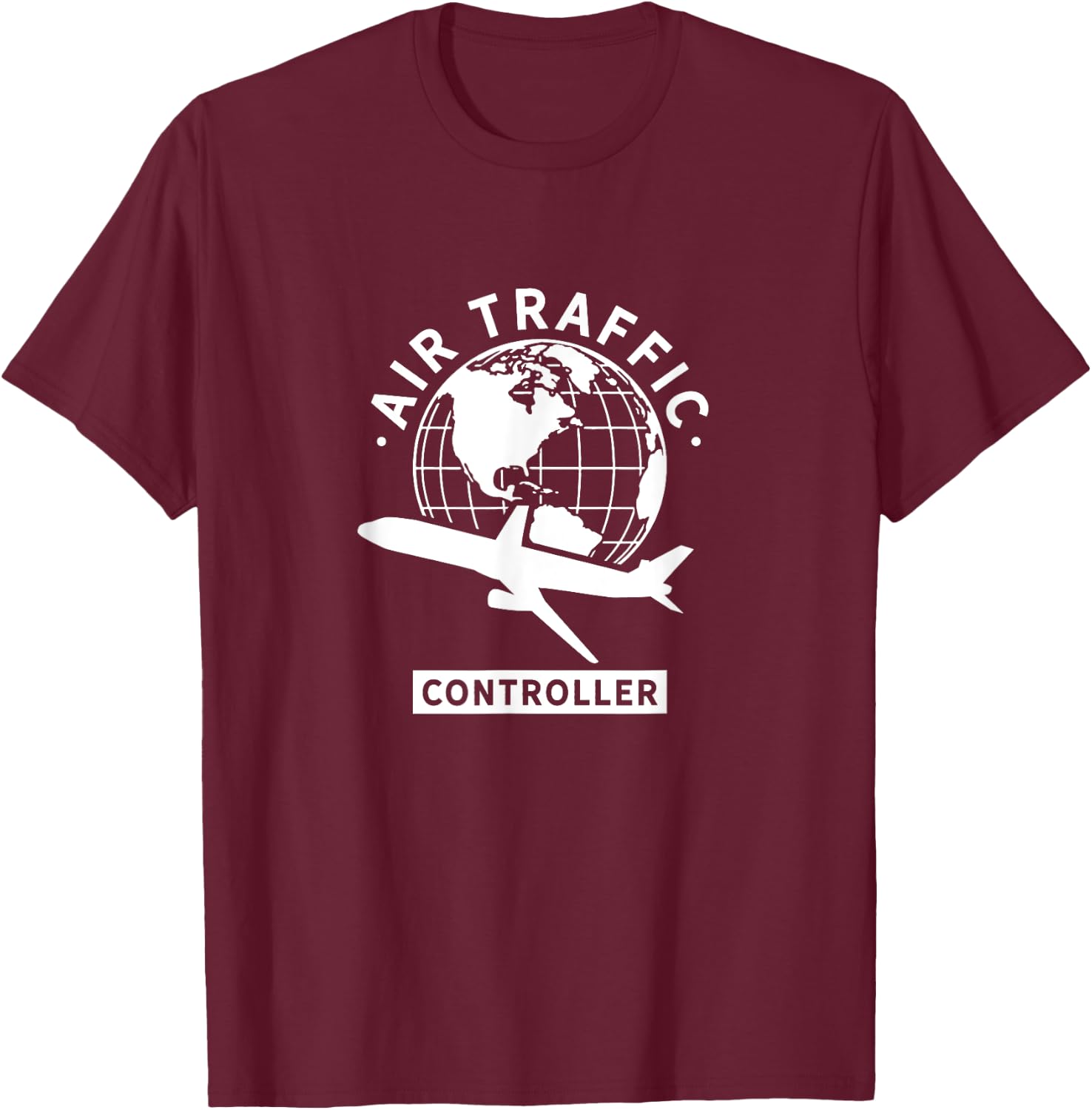 Air traffic controller Control Flight Services ATC T-Shirt - T-Shirt | Maroon