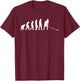 Great shuffleboard evolution gift cue and disk T-Shirt - T-Shirt | Maroon