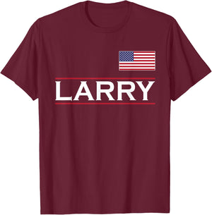 LARRY Personalized Name Funny Birthday Gift T-Shirt - T-Shirt | Maroon