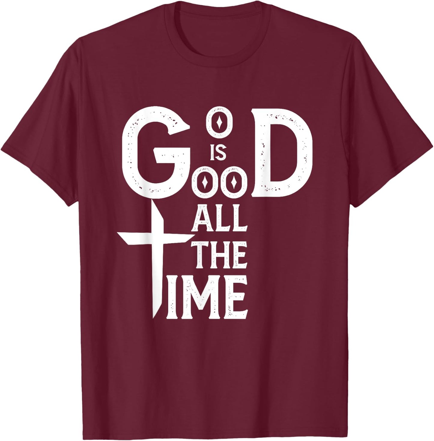 God Is Good All Time Jesus Christ Religious Christian T-Shirt - T-Shirt | Maroon