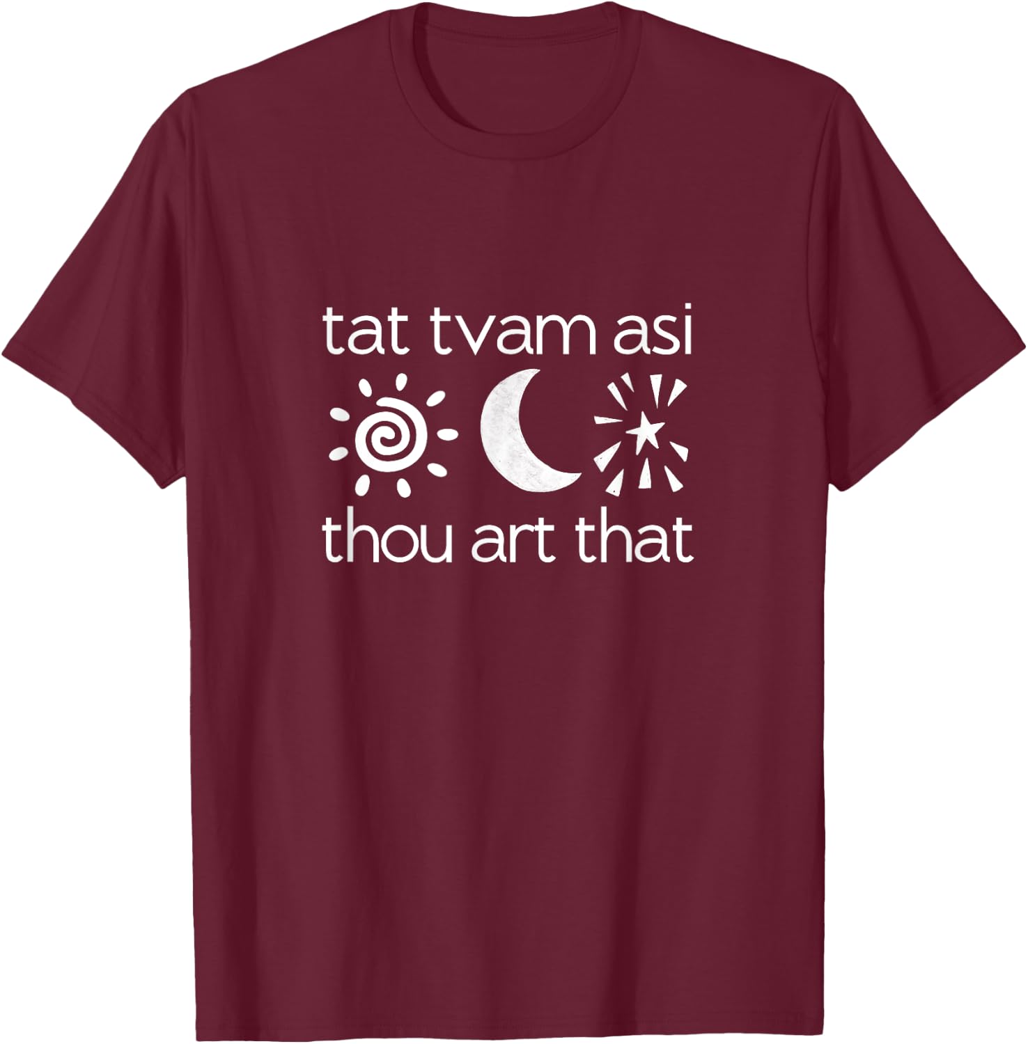Tat Tvam Asi Thou Art That | Sanskrit Yoga T-Shirt - T-Shirt | Maroon