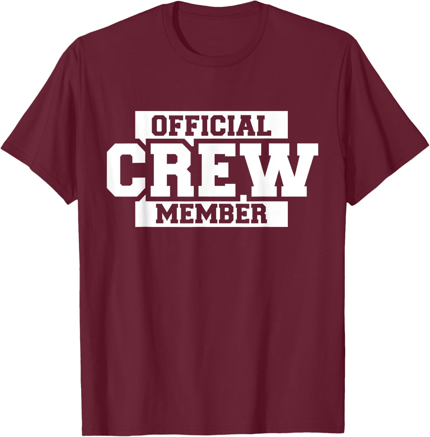 Official Crew Member T-Shirt - T-Shirt | Maroon