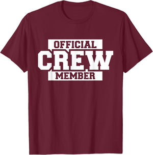Official Crew Member T-Shirt - T-Shirt | Maroon