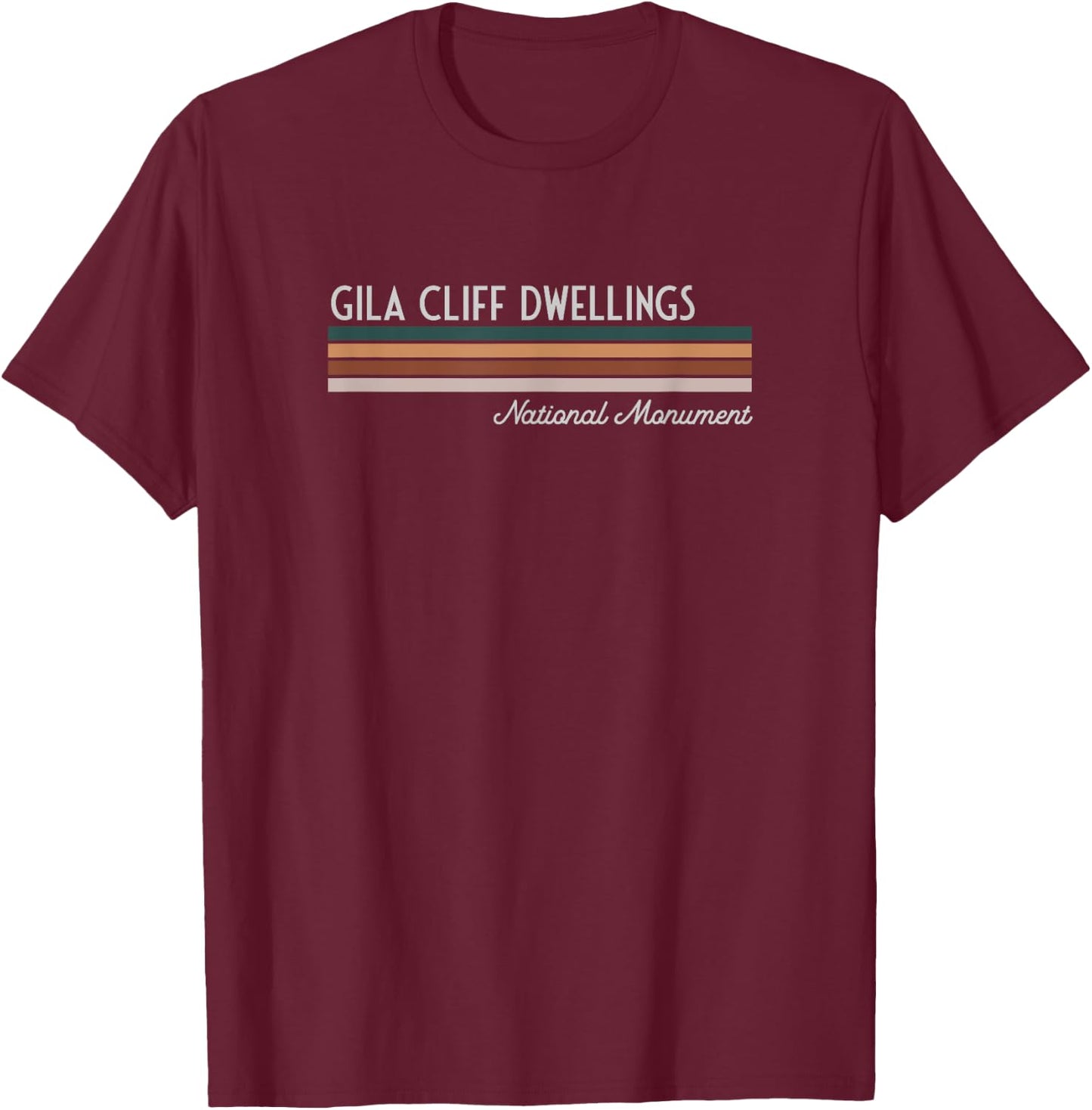 Gila Cliff Dwellings National Monument T-Shirt - T-Shirt | Maroon