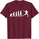 Pitcher Evolution Hobby Profession Monkey Ape Baseball T-Shirt - T-Shirt | Maroon