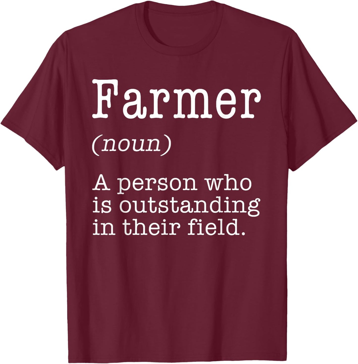 Funny Dairy Farmer Gift Local Farming Men Women Boys Girls T-Shirt - T-Shirt | Maroon