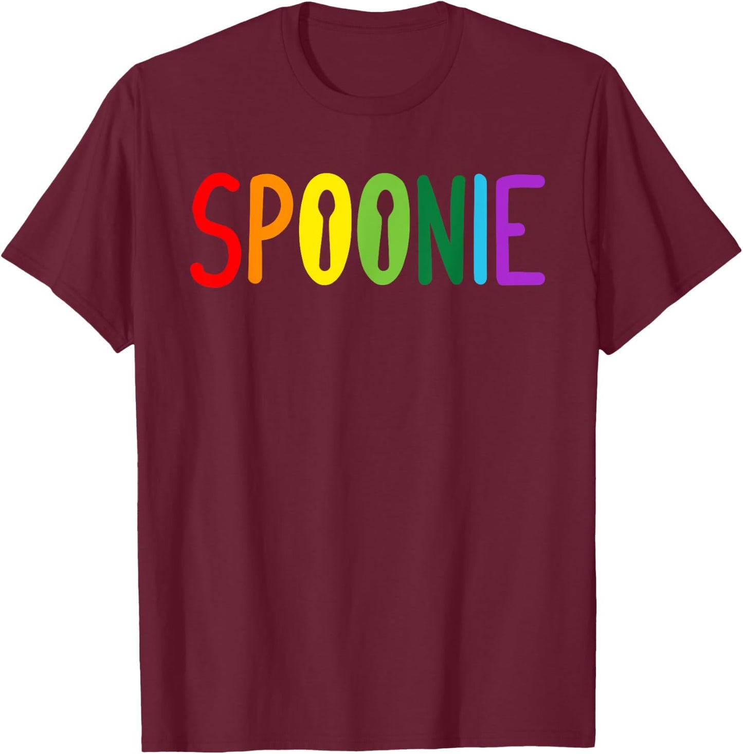 Spoonie Ehlers Danlos Syndrome Black And White Zebra Stripe T-Shirt - T-Shirt | Maroon