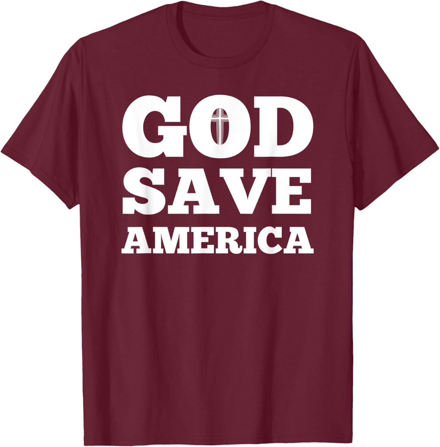 God Save America T-Shirt - T-Shirt | Maroon