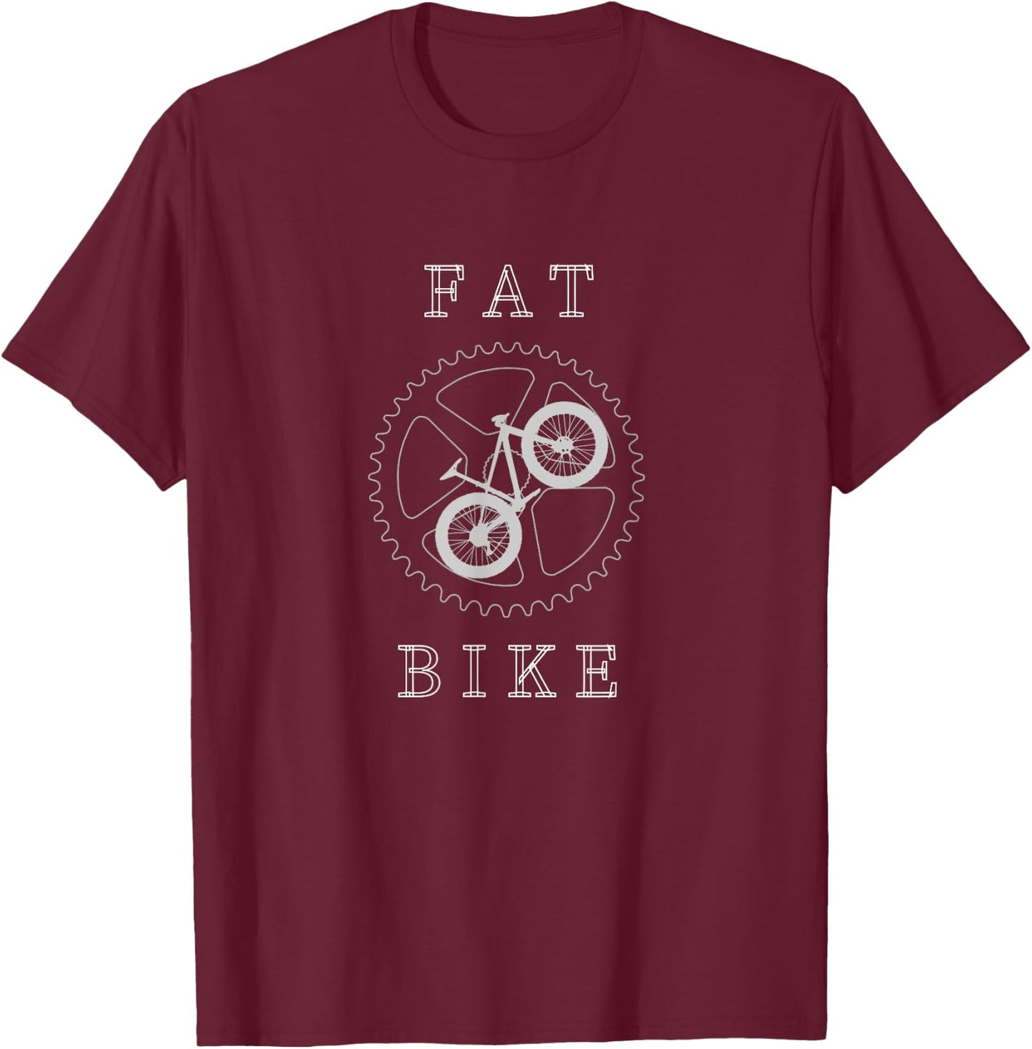 Fat bike mountain bike design T-Shirt - T-Shirt | Maroon