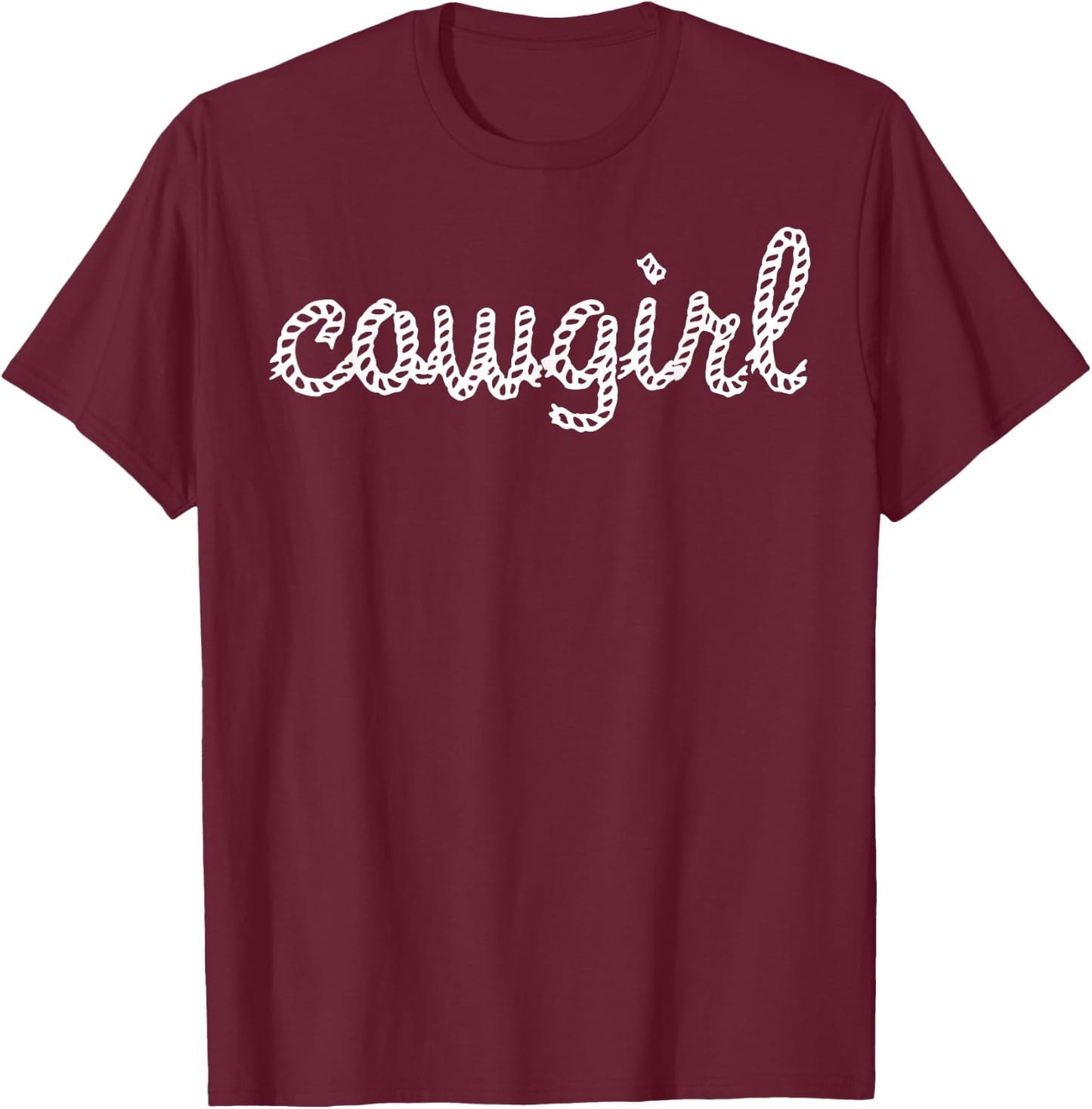 Cowgirl - Cow Girl, Horse, Equestrian T-Shirt - T-Shirt | Maroon