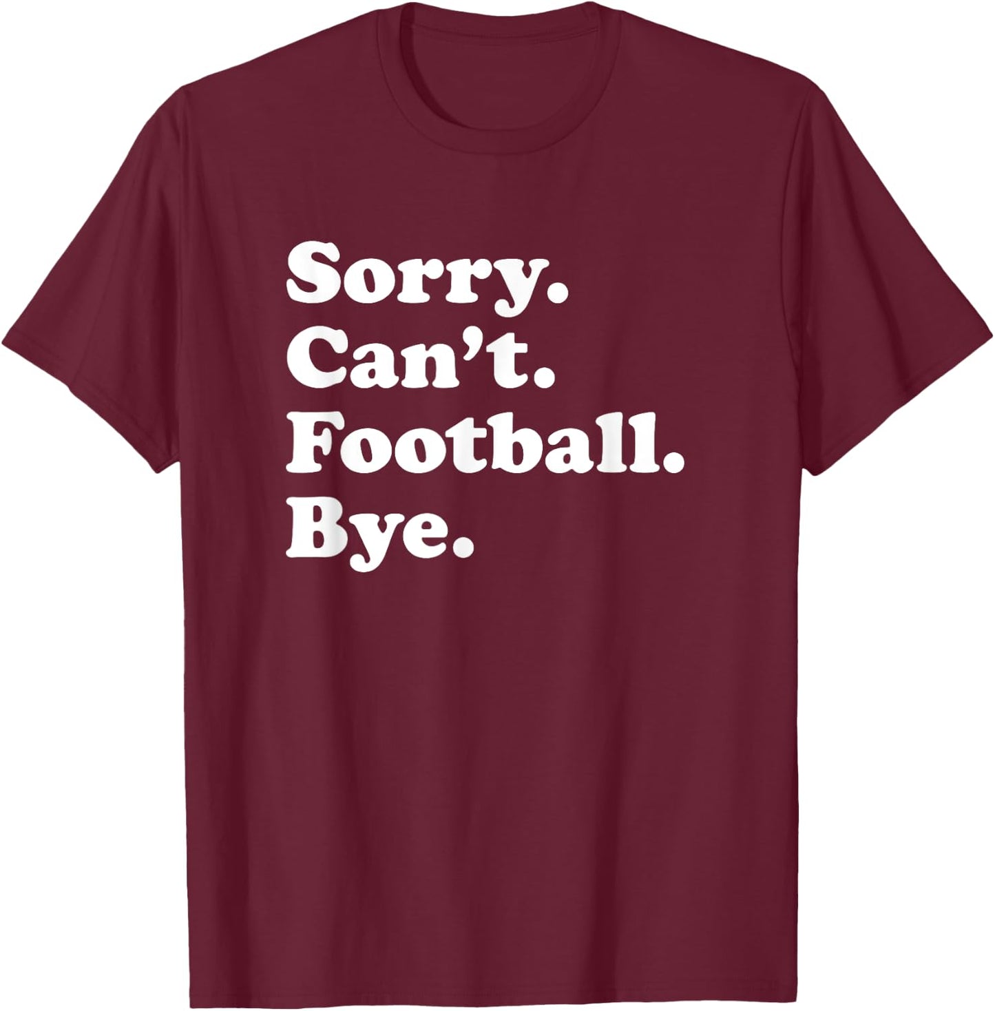 Funny Football Gift Women Boys or Girls T-Shirt - T-Shirt | Maroon
