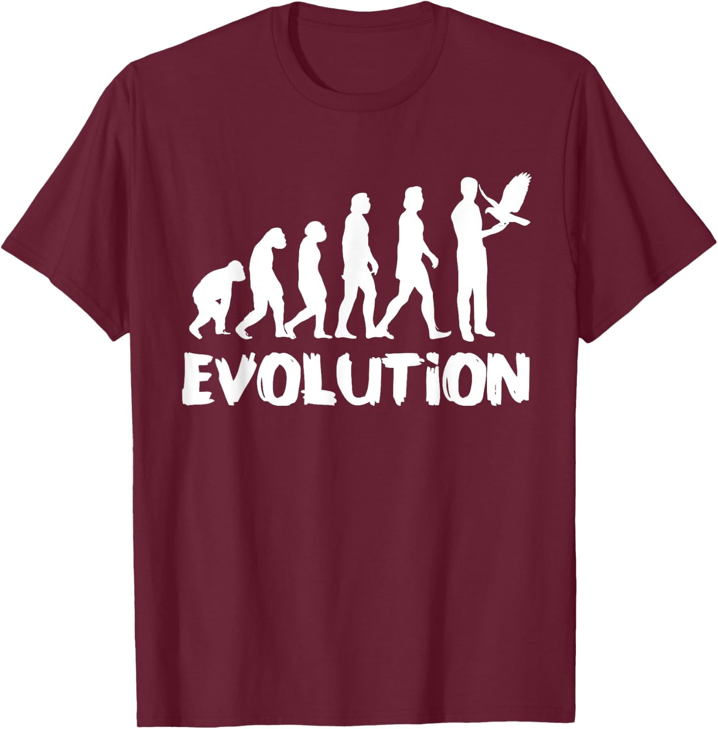Evolution Falconry T-Shirt - T-Shirt | Maroon