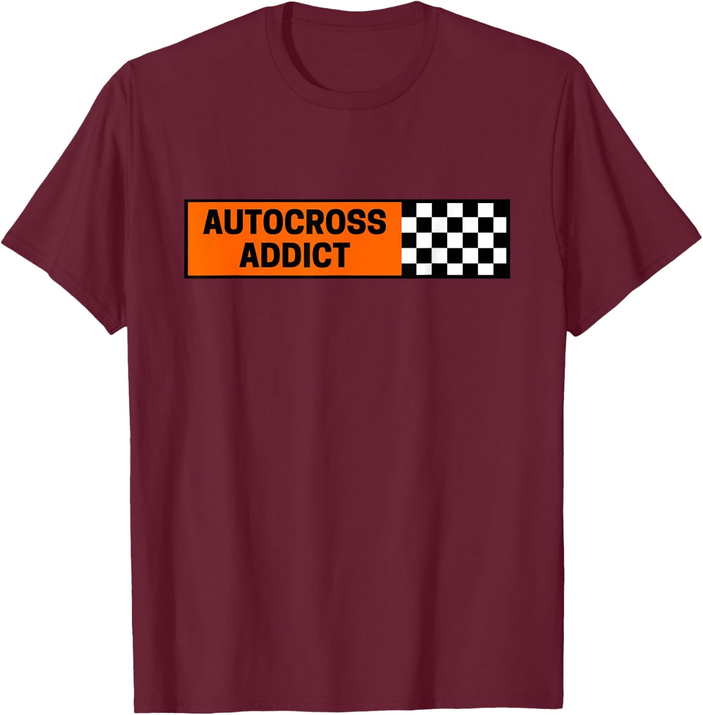 Autocross Addict Racing T-Shirt - T-Shirt | Maroon