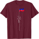 Haiti flag, Haitian flag, Haitian patriotic flag T-Shirt - T-Shirt | Maroon