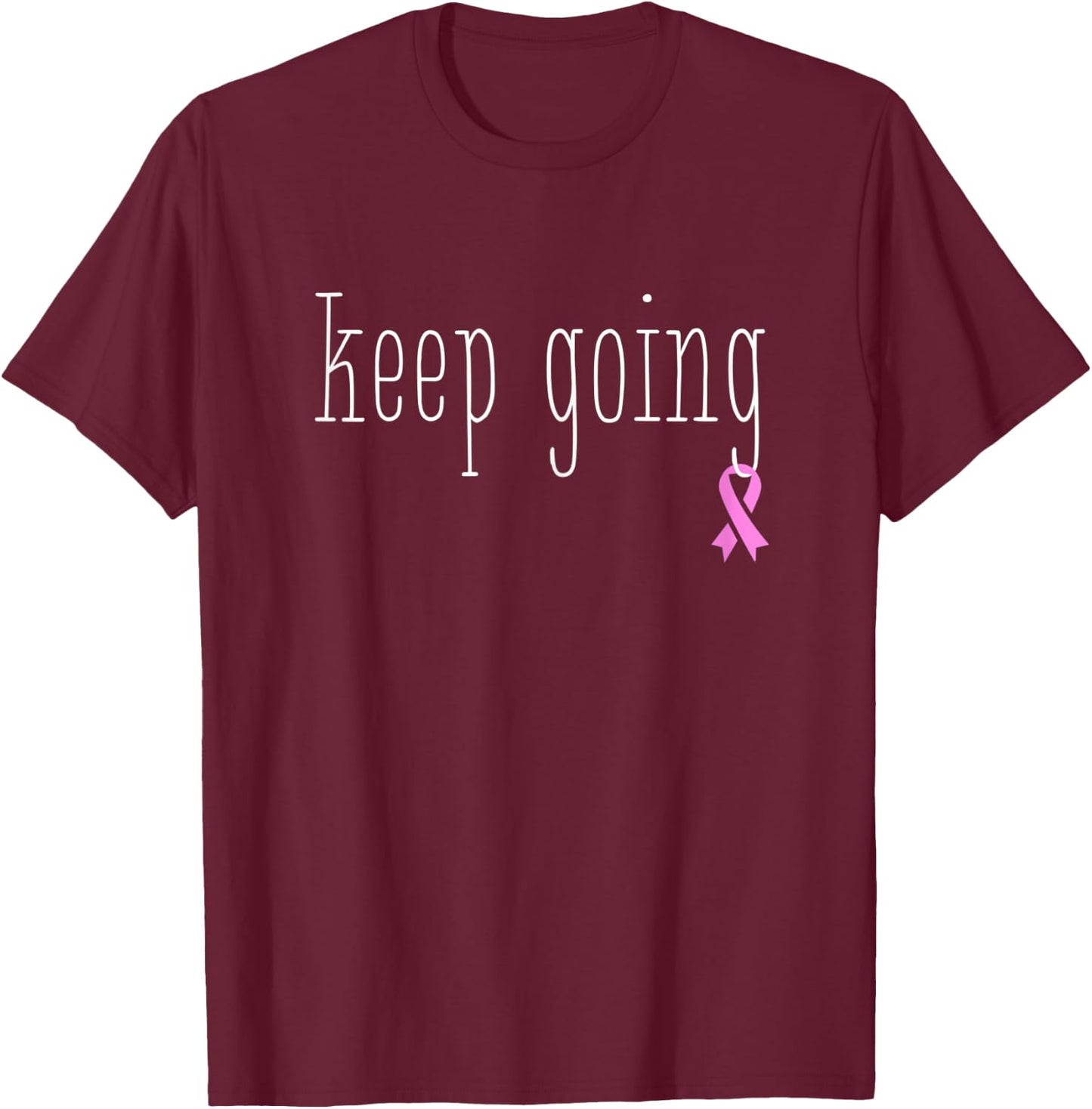Breast Cancer Treatment Survivor Gift Design Pink Ribbon T-Shirt - T-Shirt | Maroon