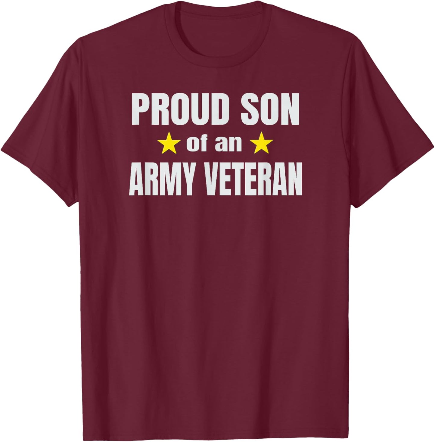 US Army Veteran Proud Son of Army Vet T-Shirt - T-Shirt | Maroon