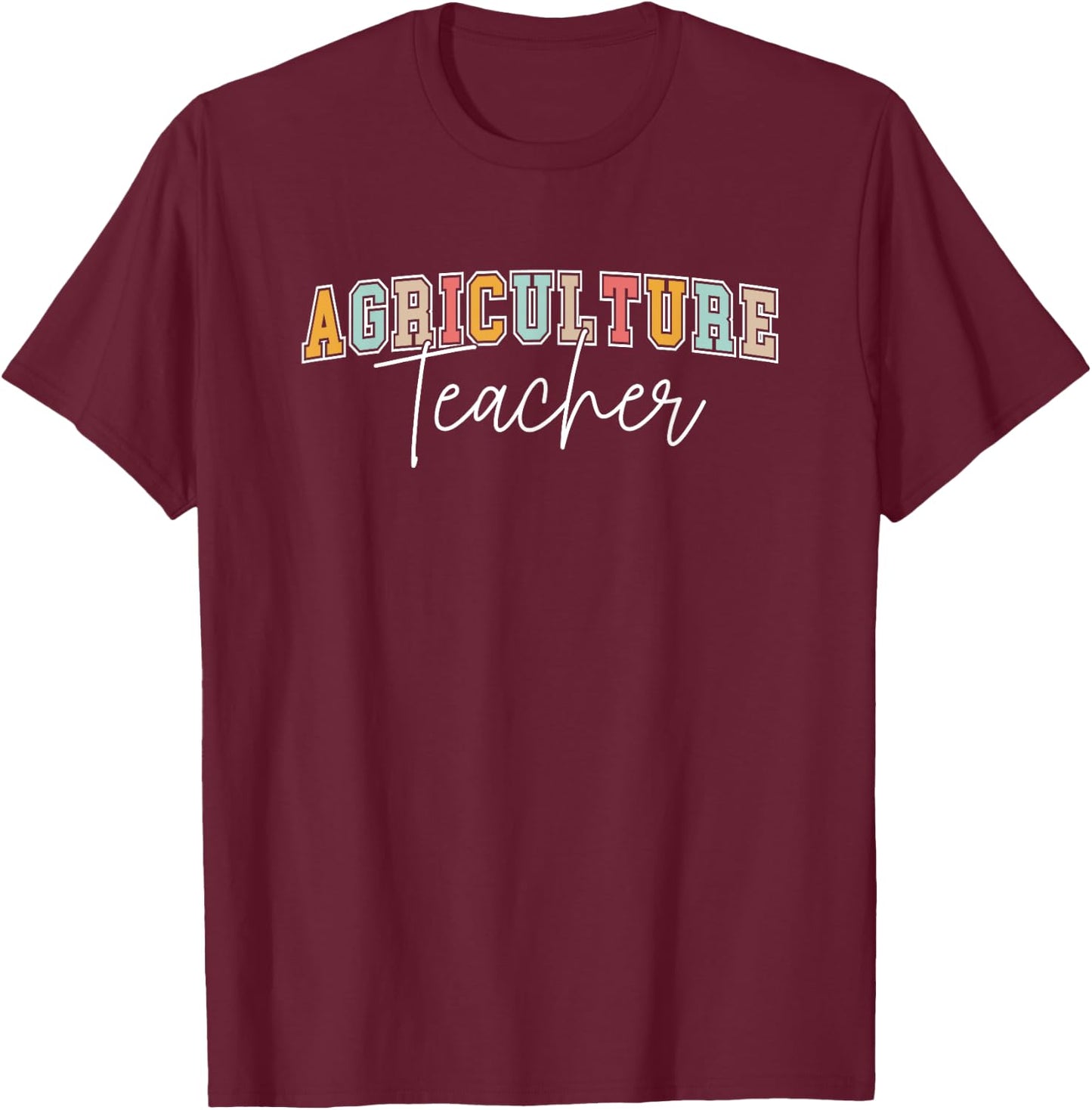AG Teacher Future Farmer Agriculture Teacher T-Shirt - T-Shirt | Maroon