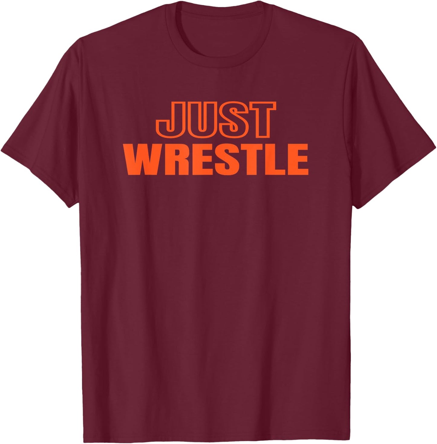 Just Wrestle Oklahoma Wrestling Team OK Okie Wrestler State T-Shirt - T-Shirt | Maroon