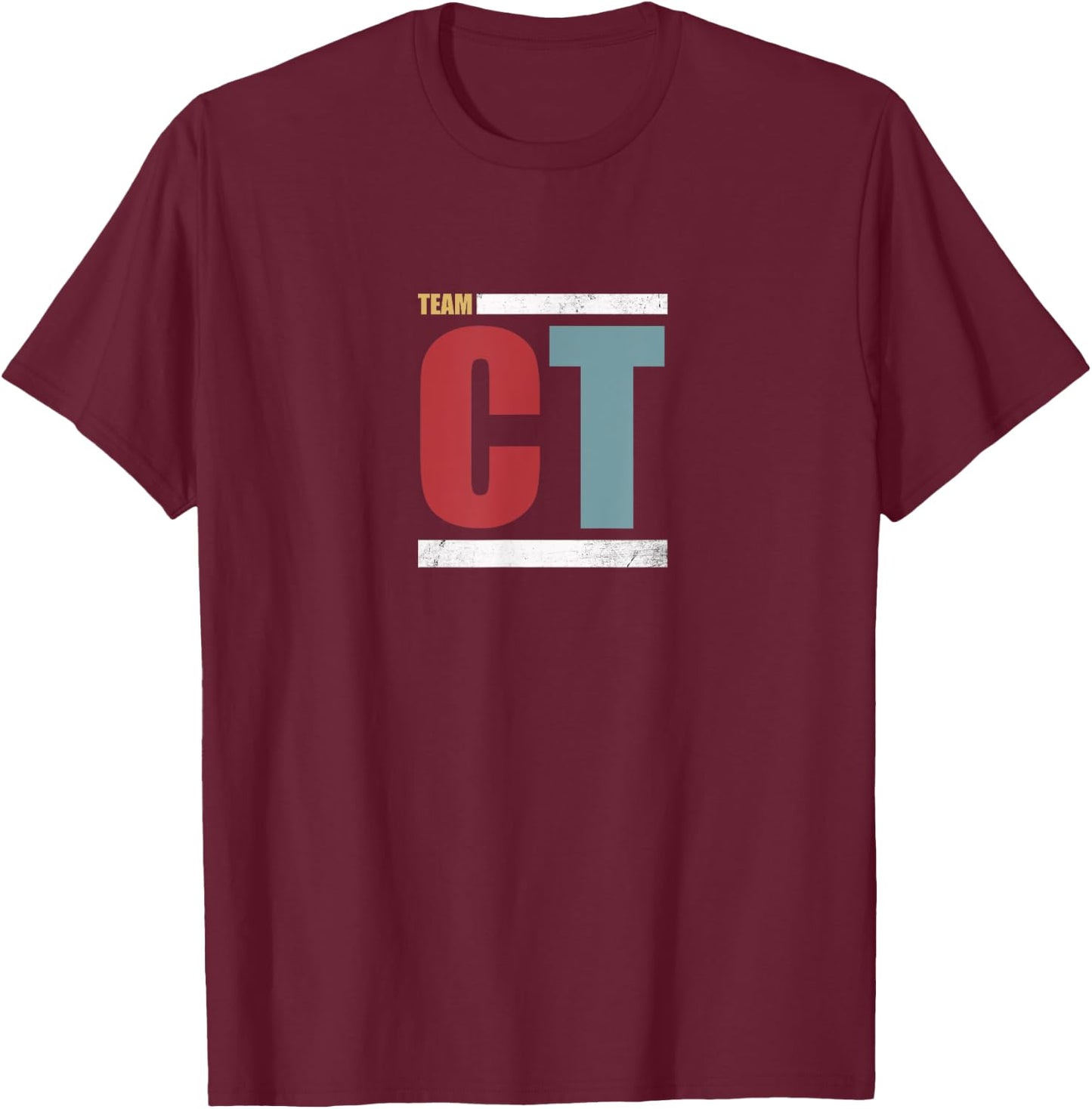 Team CT Challenge (Distressed) T-Shirt - T-Shirt | Maroon
