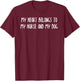 My Heart Belongs to My Horse and Dog Funny Horse Dog Lover Men Women Kids T-Shirt - T-Shirt | Maroon