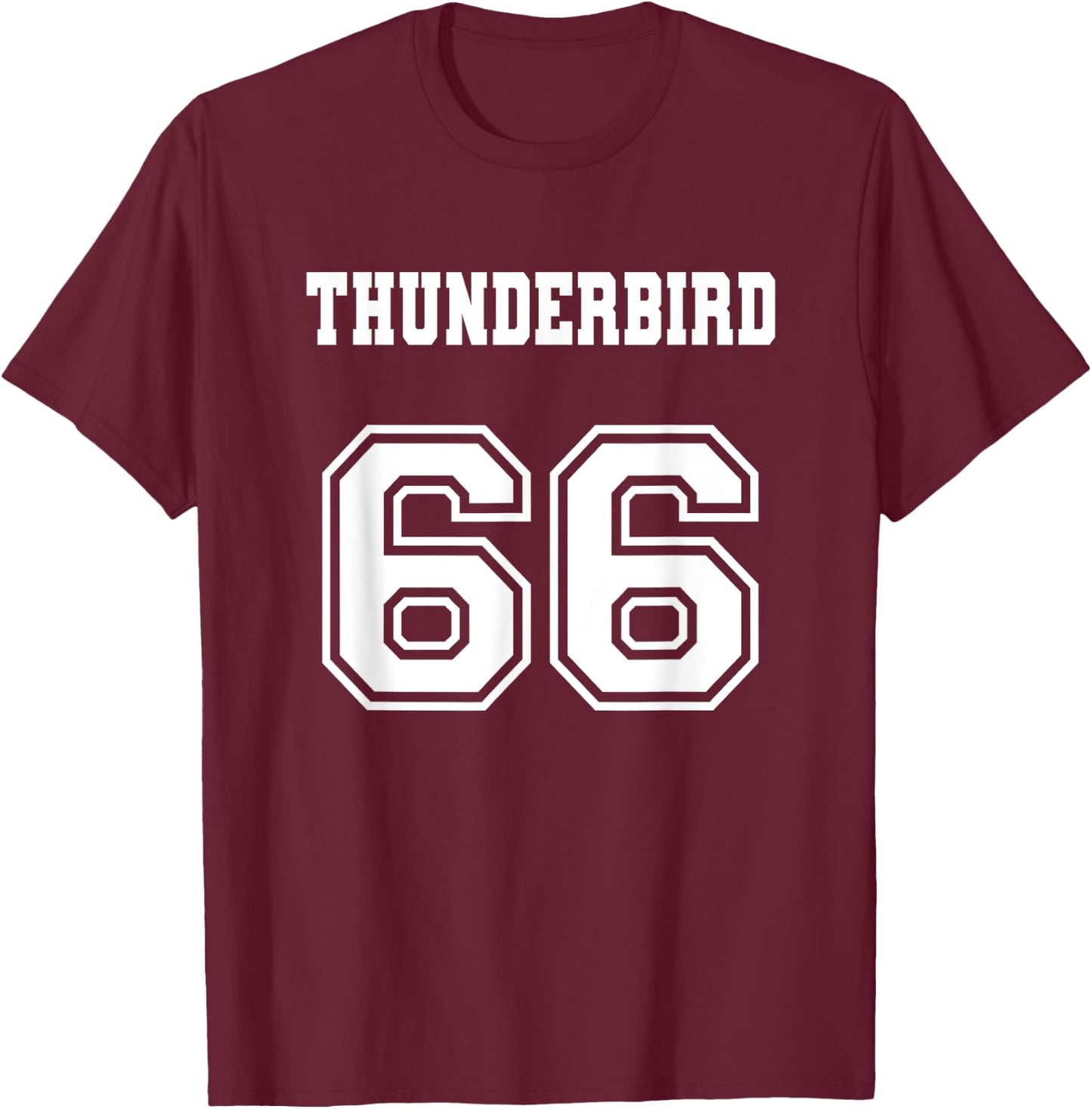 Jersey Style Thunderbird 66 1966 Muscle Classic Car T-Shirt - T-Shirt | Maroon