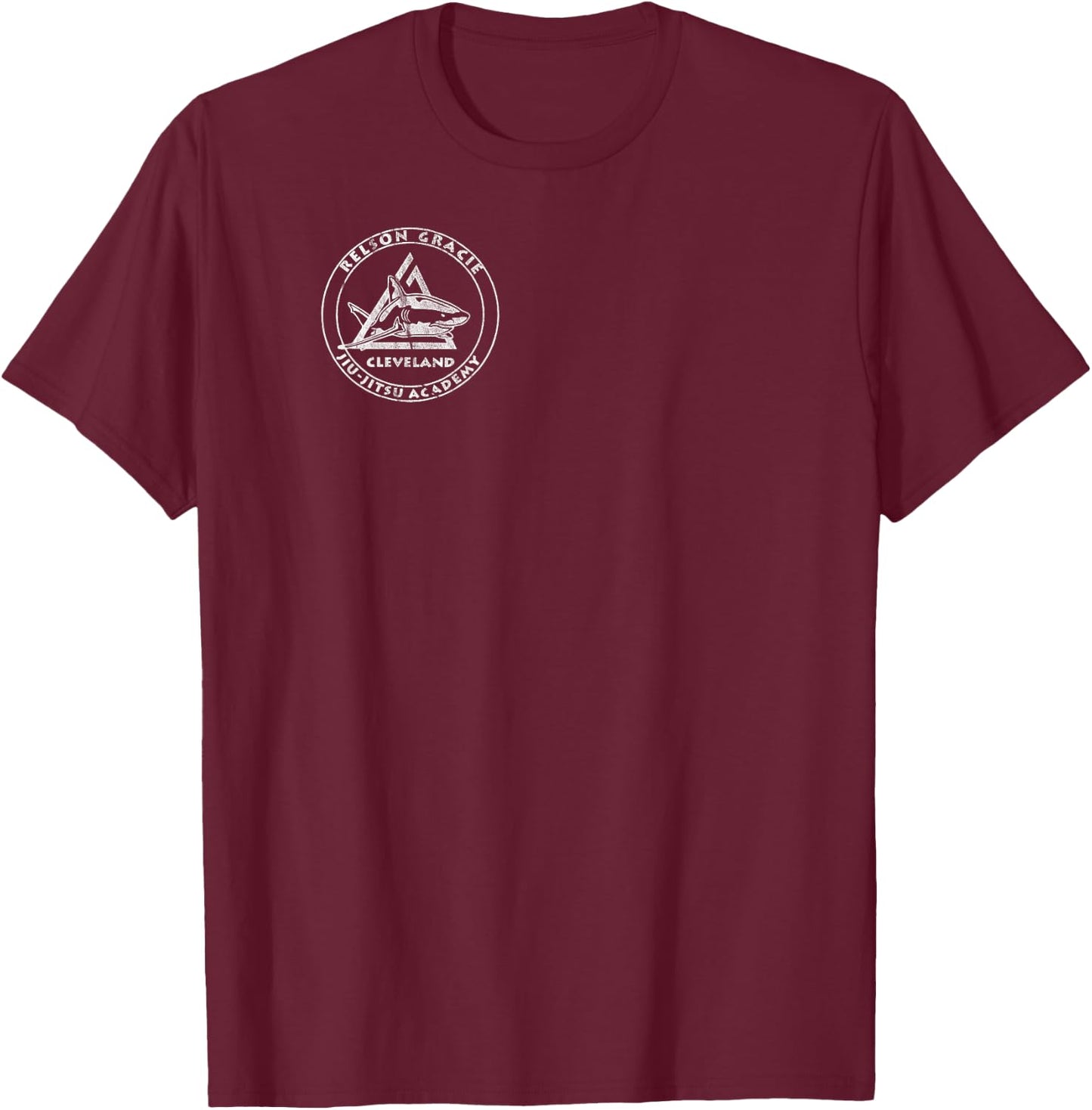 Brazilian Jiu-Jitsu Shirt - Relson Gracie Cleveland Shark T-Shirt - T-Shirt | Maroon