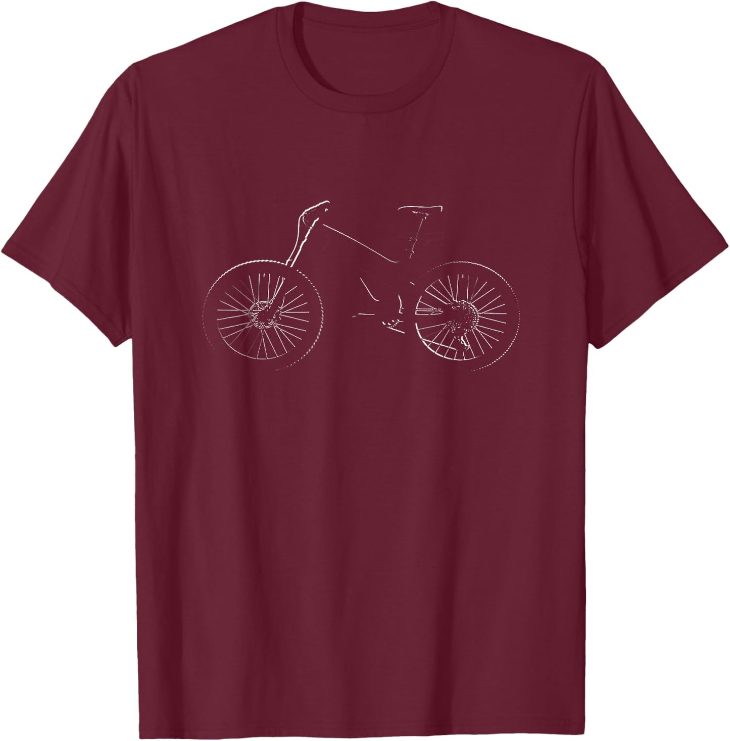 Mountain Bike MTB T Shirt - Mountain Bike T-Shirt - T-Shirt | Maroon