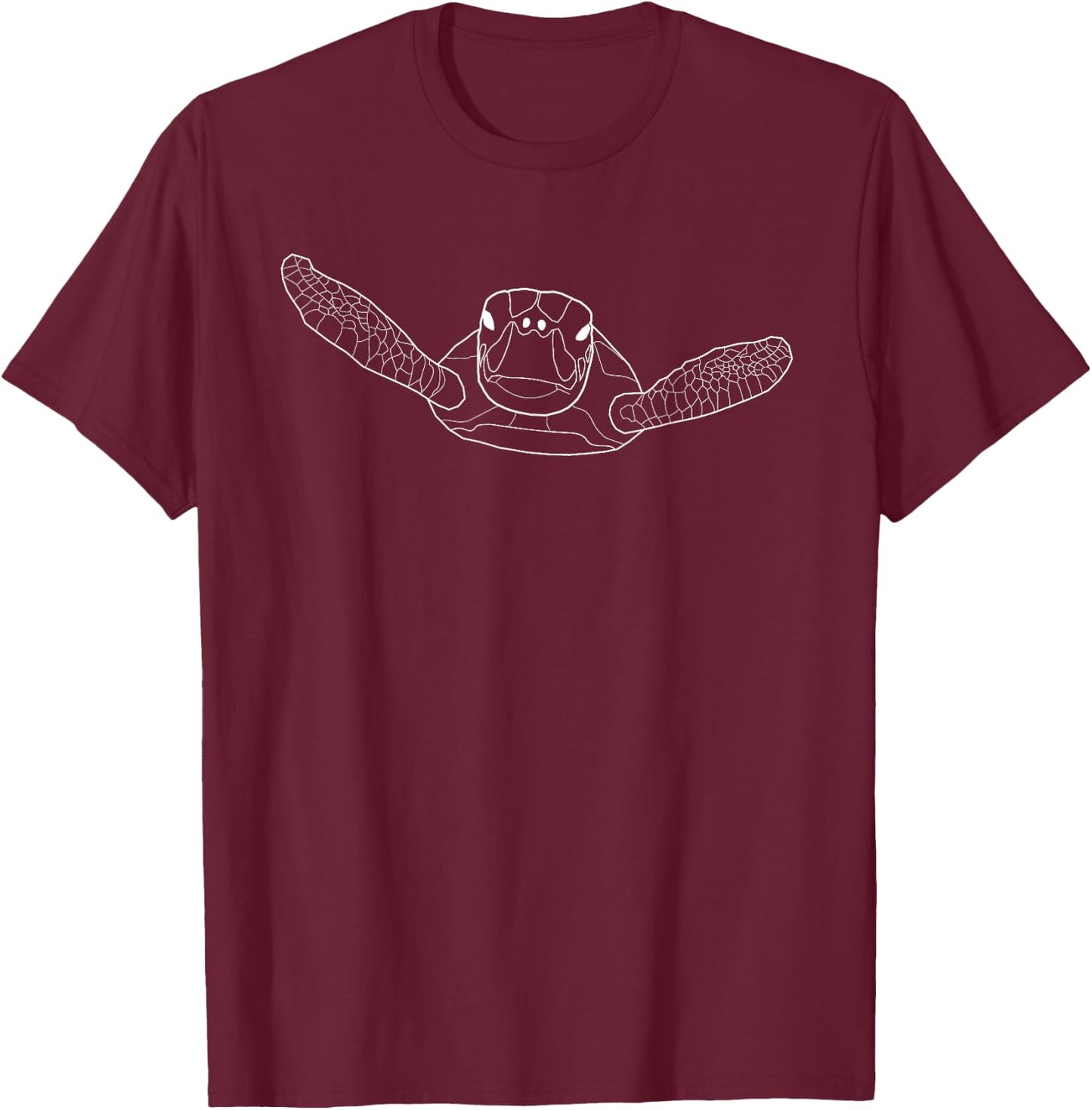 Graphic Sea Turtle T-Shirt - T-Shirt | Maroon