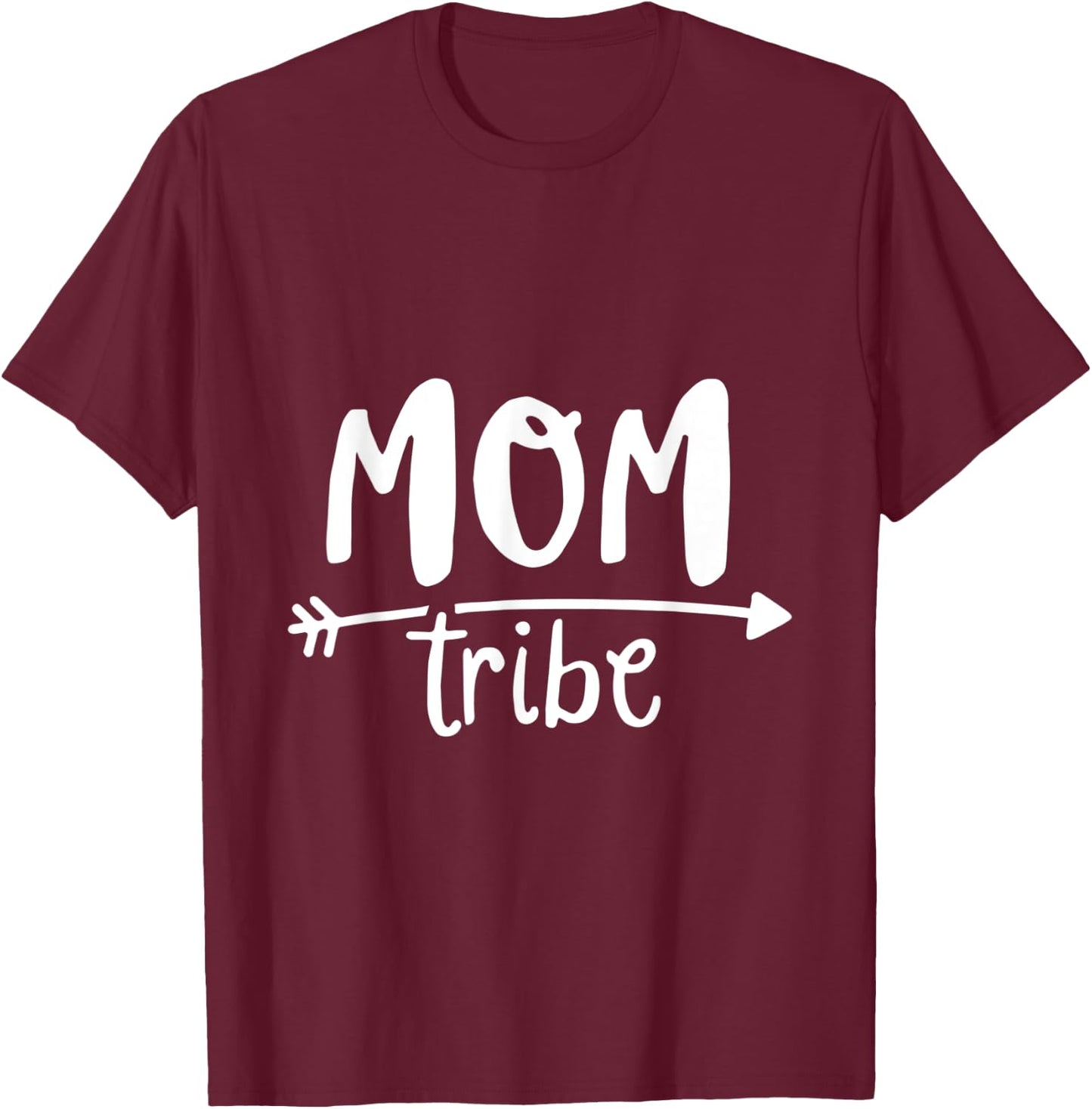 Mom Tribe Mama Family Love Saying T-Shirt - T-Shirt | Maroon