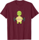 Turtle Deadlift Design - Weight Lifting Gym Workout T-Shirt - T-Shirt | Maroon