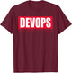 Devops marvelous logo T-Shirt - T-Shirt | Maroon