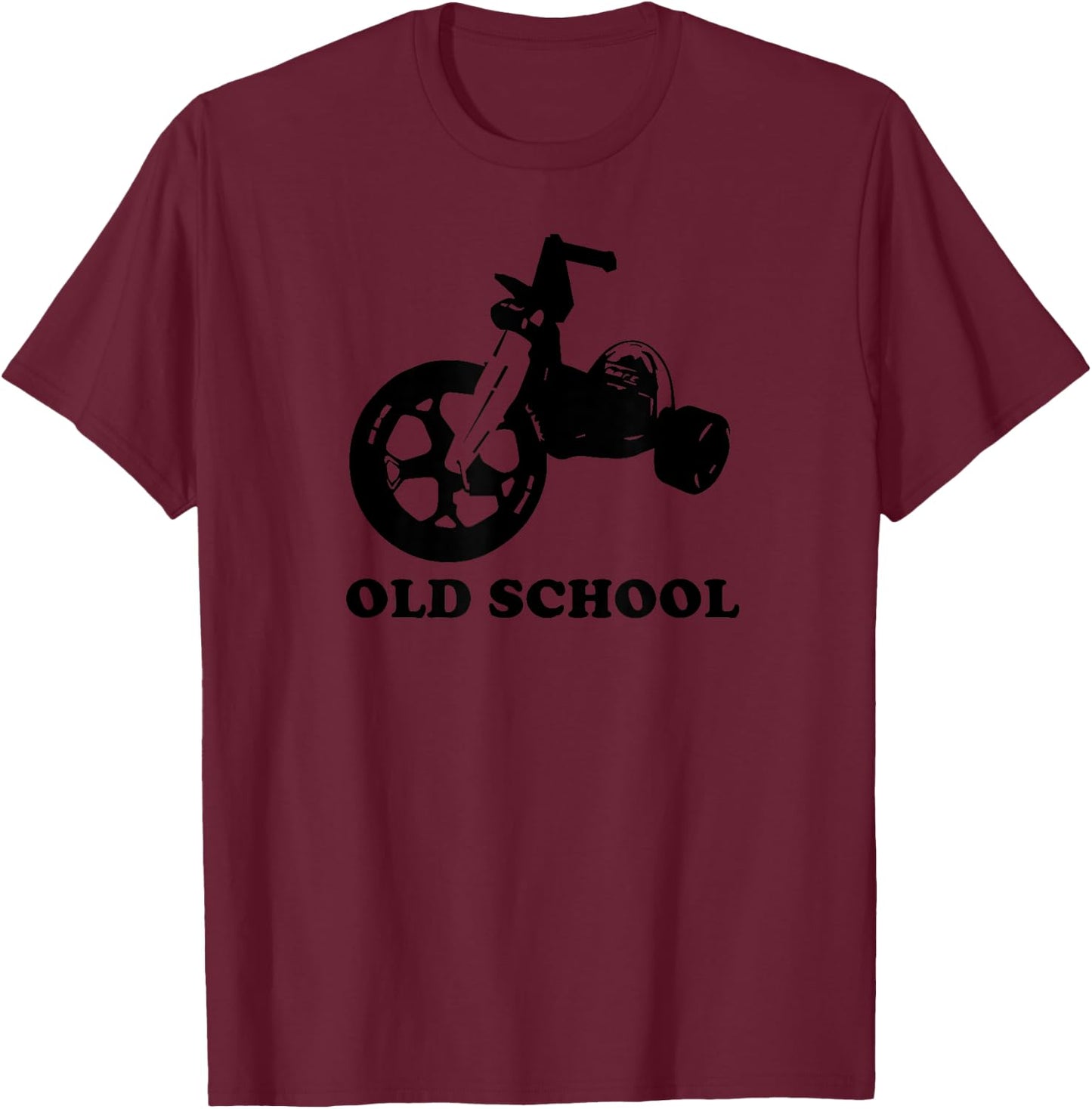 Old School Big Wheel T-Shirt - T-Shirt | Maroon
