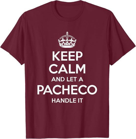 PACHECO Funny Surname Family Tree Birthday Reunion Gift T-Shirt - T-Shirt | Maroon