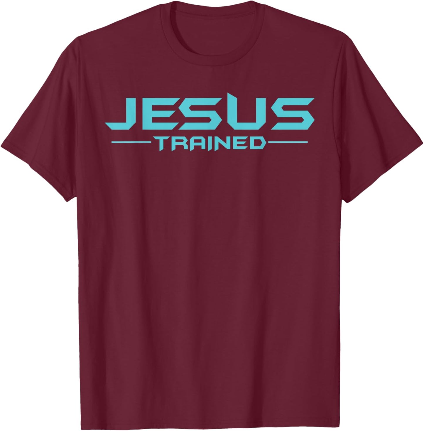 Jesus Trained Classic Wrestling Wrestler Wrestle, Christian2 T-Shirt - T-Shirt | Maroon