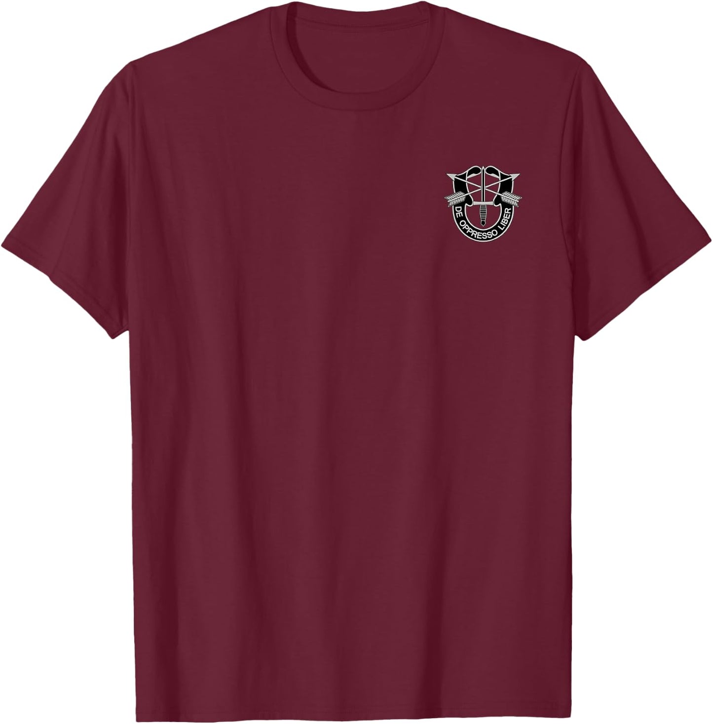 US Army Special Forces Regimental Insignia T-Shirt - T-Shirt | Maroon