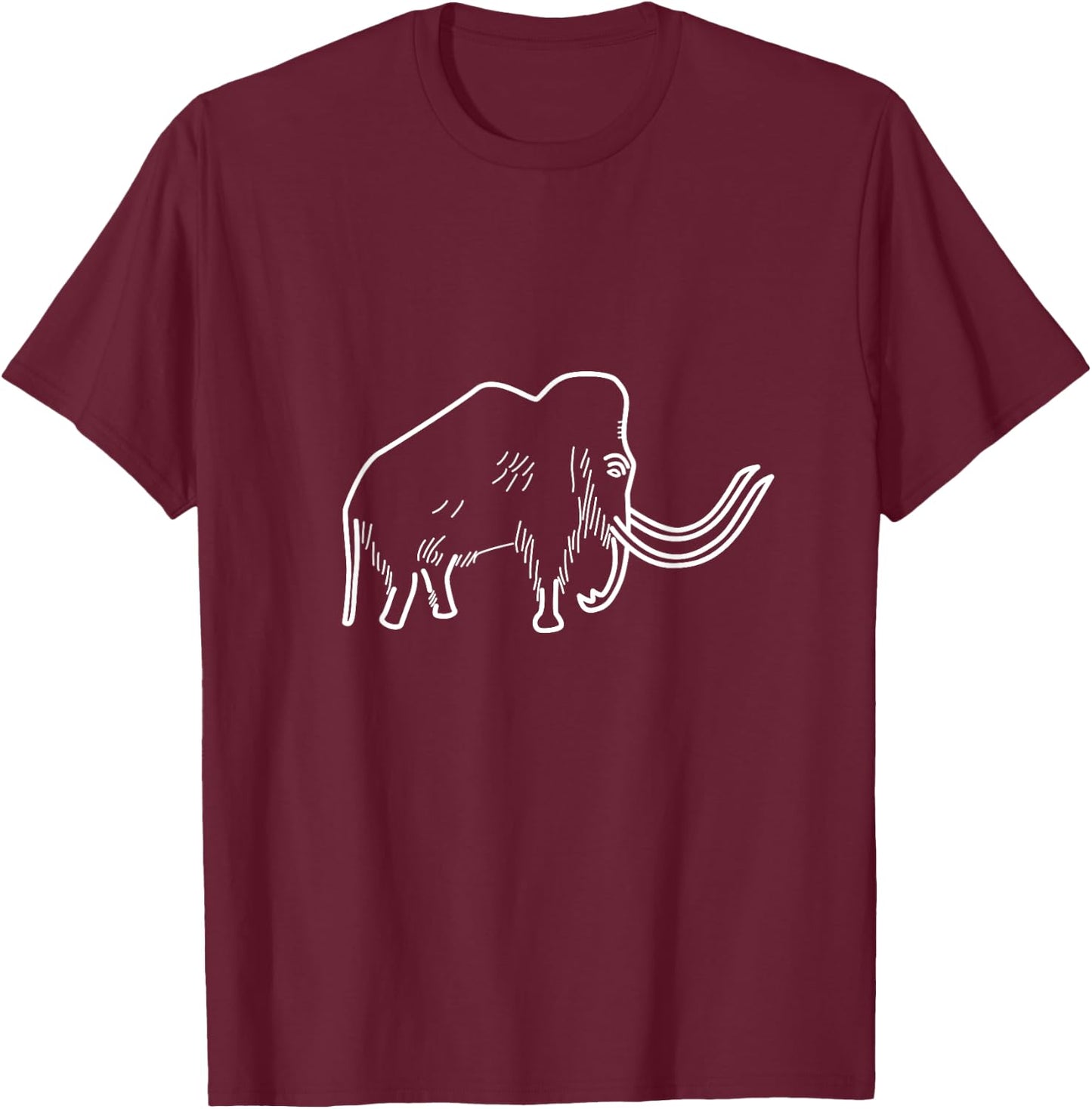 Cave art Mammoth Rouffignac T-Shirt - T-Shirt | Maroon