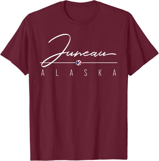 Juneau AK T-Shirt - T-Shirt | Maroon